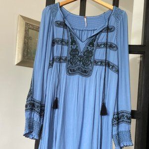 Free People Embroidered Tunic Dress